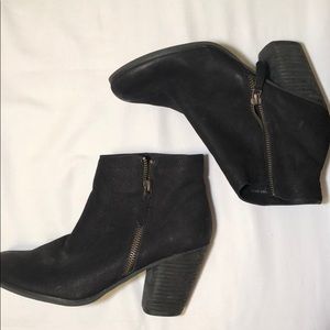 BP Nordstrom leather black booties